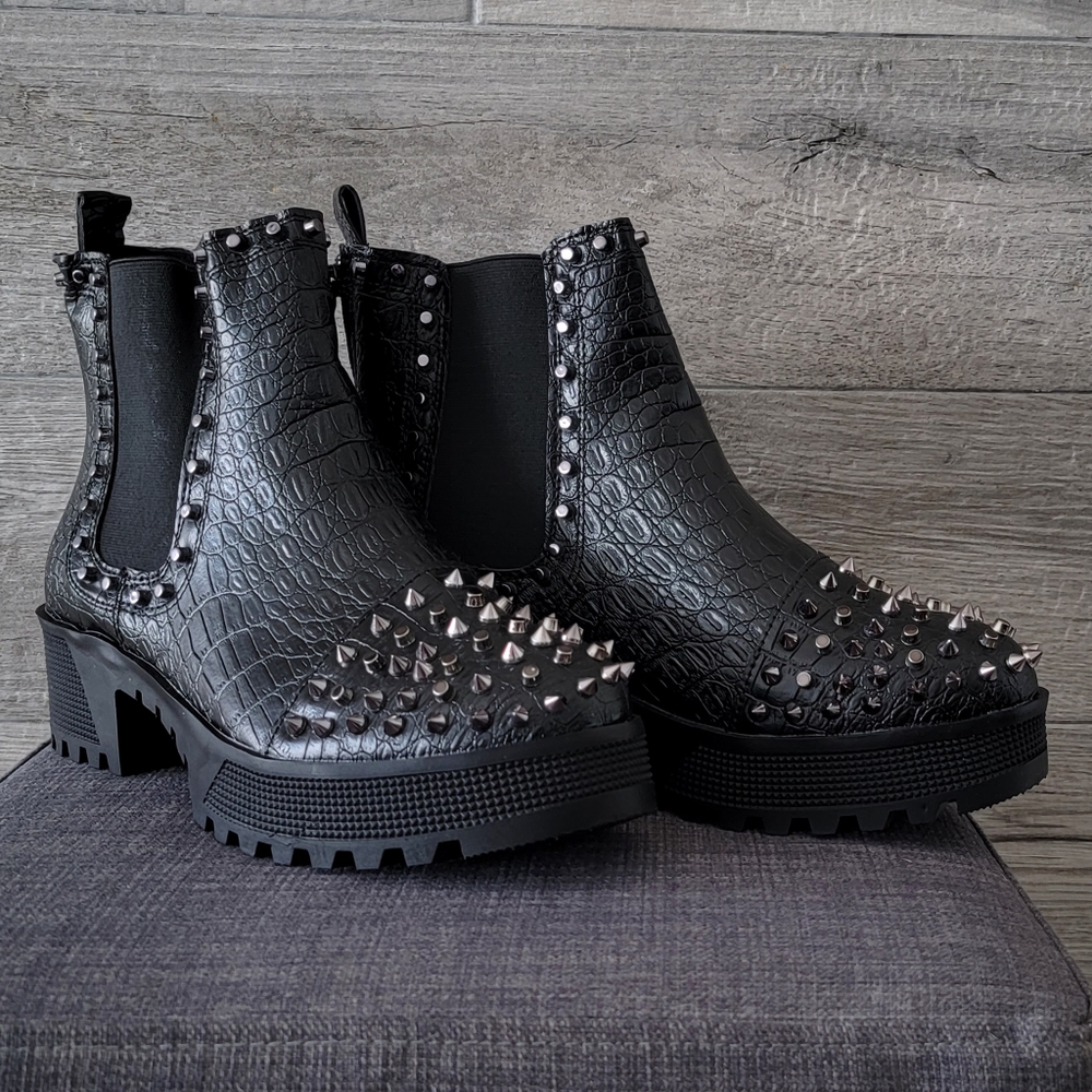 Spiked Combat boots